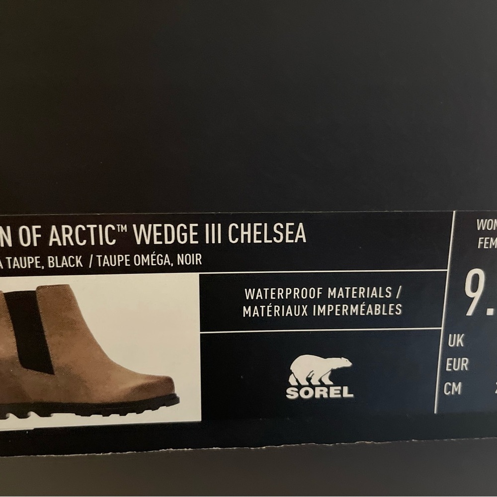 Sorel Brown Joan of Article Wedge III Chelsea Ankle Boots - Picture 3 of 4